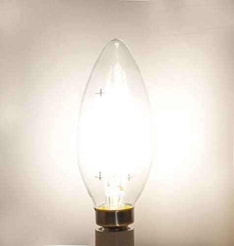 JCKING (pacote de 10 AC 110V-130V 6W E14 Bulbos de vela LED LED LED Dimmable LED lâmpada LED LED, lustre antigo LED Luz neutra branca 4000k