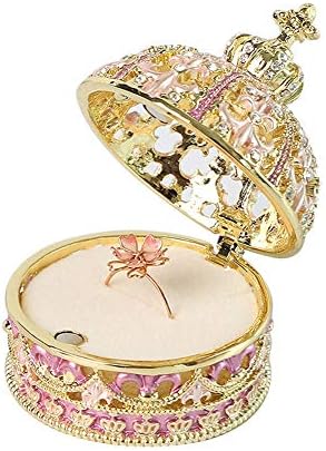Jóias Caixas de Jóias de Jóias Crown Jóias para meninas Princesa estilo manual exibir caixa de armazenamento Caixa de jóias de jóias