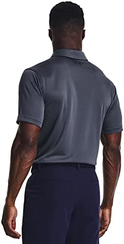 Under Armour Men's Tech Golf Polo, chute cinza / / preto, x-grande altura