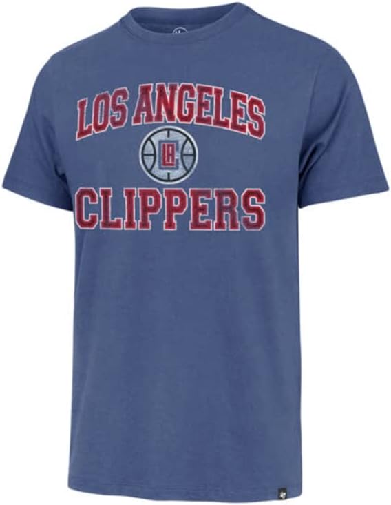 '47 Los Angeles Clippers Mens Womens Union Arch Franklin Tee Cadete adulto Camiseta azul