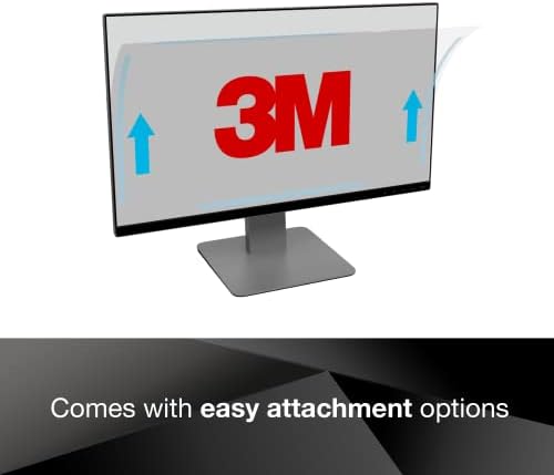 Filtro de privacidade de 3m para monitor widescreen de 24 polegadas, brilho/fosco reversível, reduz a luz azul, proteção da tela, proporção