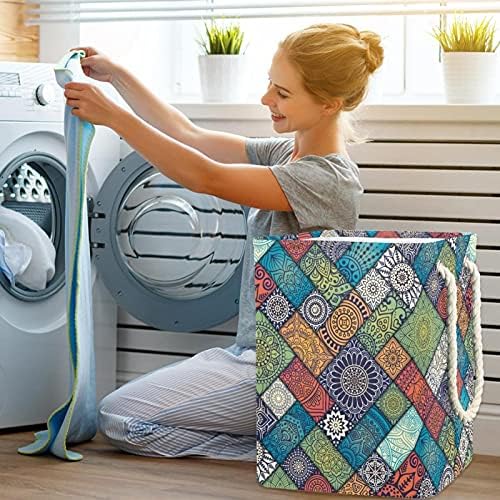 Cesta de lavanderia com alças cesto de lavanderia dobrável à prova d'água para caixas de armazenamento Organizador da casa do quarto de crianças