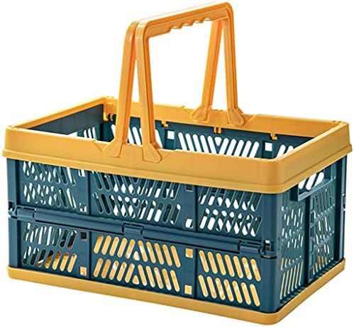 Dloett colapsável cestas de compras plásticas pequenas contêineres de armazenamento dobráveis ​​dobráveis ​​caixas de armazenamento