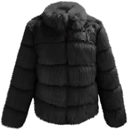 Mulheres de luxo casaco de xale de inverno quente fofo pêlo falso espessado cardigan parka outwear opositio