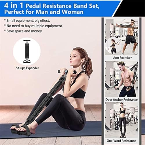 TJLSS Fitness Elastic Bands Multifuncional 4 tubos Latex Pull Rope Expander Workout Pedal Sports Resistance Bands Home Gym