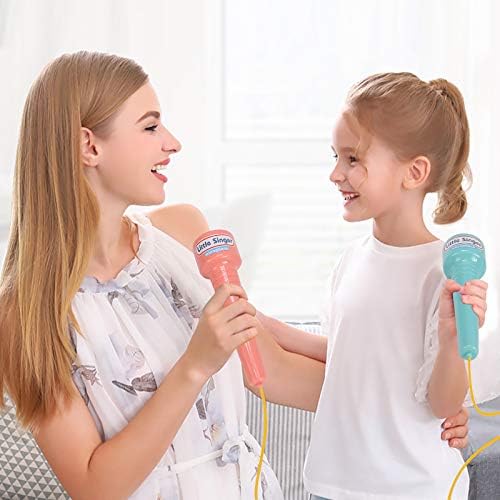 Microfone de karaokê de crianças Likid com suporte ajustável, microfone infantil com suporte, presente para crianças de mais de 3 anos