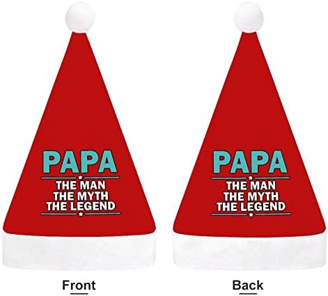 Papa, o homem, o mito The Legend Christmas Hat chapéu de Papai Noel Chapéus decoração de árvore de Natal Presentes de decoração