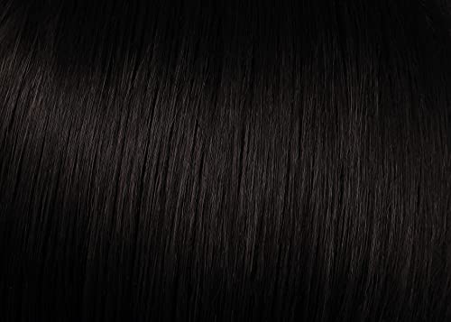 Extensão de cabelo invisível de clipe de penteado grátis de 16 polegadas por Hairuwear - R2 Ebony