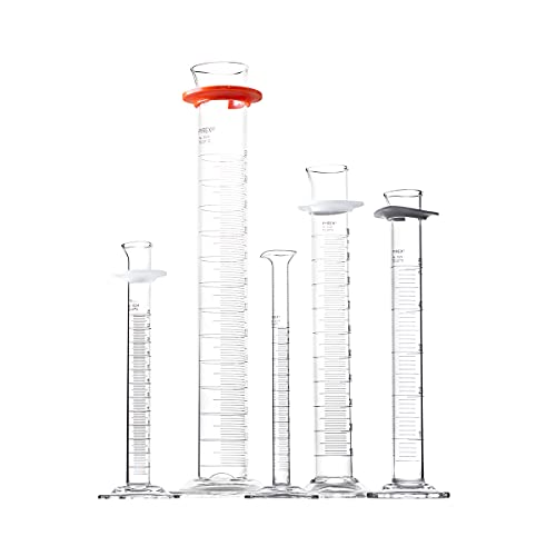 Pyrex Glass Petri Patri com tampa - Equipamento de laboratório de vidro - Química Premium Petri Plates para laboratório, sala de aula ou uso doméstico - copos de laboratório Pyrex, 100x20mm, 12/pk