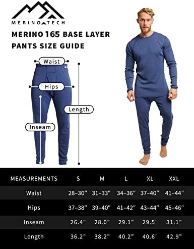 Merino Wool Base Camada Mens Pontas Informadas Merino Lã Térmica Roupa Long Johns Light, Mid, Heavyweight + Lã Meias