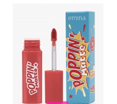 Emina Poppin Matte Lip Cream 04 Snatched 4.5g - Emina Poppin Matte é um creme de lábio que tem uma textura cremosa e um acabamento fosco
