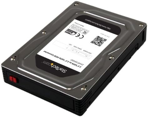 Startech.com 2.5 a 3,5 SATA HDD/SSD Adaptador Gabinete - conversor de disco rígido externo com altura de HDD/SSD