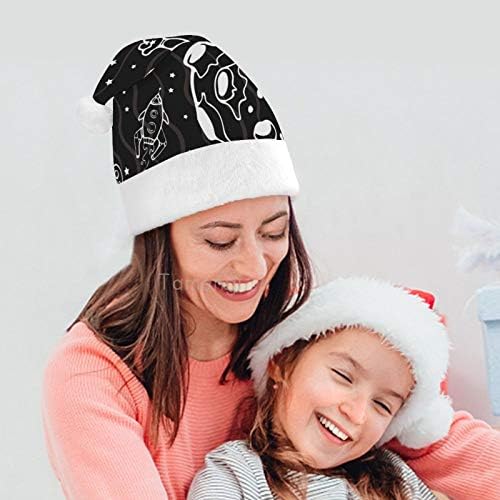 Chapéu de Papai Noel de Natal, Design de Astronauta Capéu de Férias de Xmas para Adultos, Unisex Comfort Hats de Natal para Festive Festive Festive Holiday Party Event