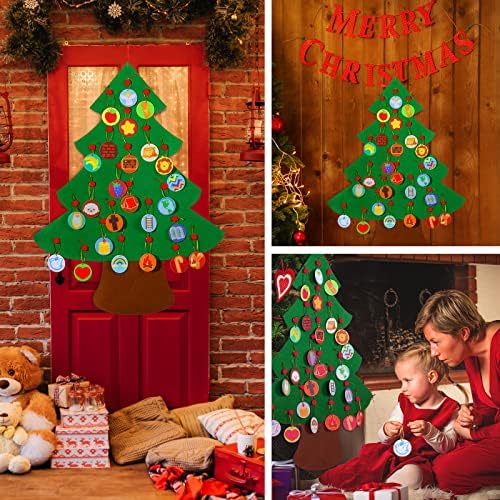 26 peças Jesse Tree Diy Senti Árvore de Natal para crianças Jesse Tree Advento Ornamentos de Natal Contagem regressiva do advento Família