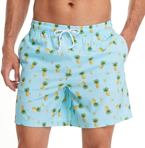 FEIXIANG MENS NATAGEM TRONGS RÁPIDO DO MENS SWORNS SHORTS Praia para homens com revestimento de malha Braús de natação respiráveis ​​mass