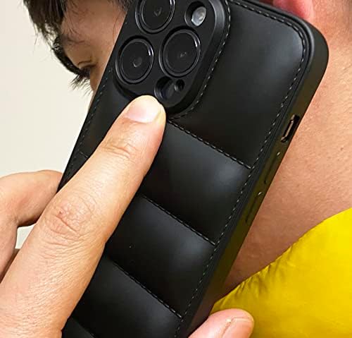 Valkyrie Black Buffer Case, prova de choque, proteção, capa de touch de toque suave Material de jaqueta 3D Tampa protetora à prova de choque （para iPhone 14 Pro Max）
