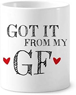 Para BF, peguei o meu namorado de dentes de dentes do namorado da GF caneta caneca de cerâmica stand cup