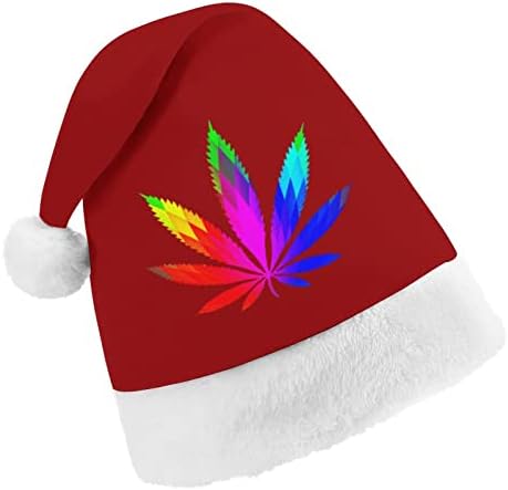 Chapéu colorido de arte de natal de chapéu de chapéu de Papai Noel Decorações engraçadas de natal