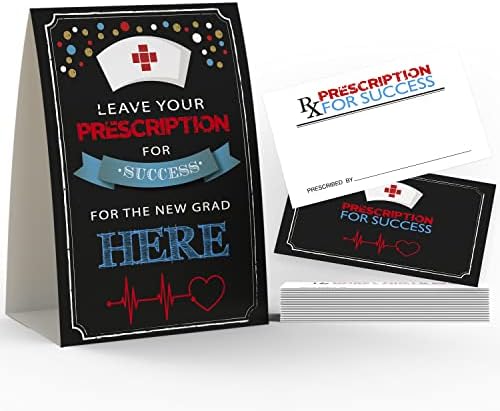 Por favor, deixe sua receita para o sucesso, 2023 Cartões de Conselho de Graduação de Enfermagem e Sign, Graduação da