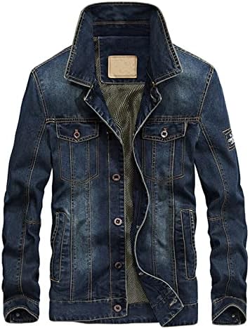 Jaquetas de jeans de inverno xxbr para masculino, botão de botão de lapéu de lapão de lã de lã de casaco interno de moda de moda