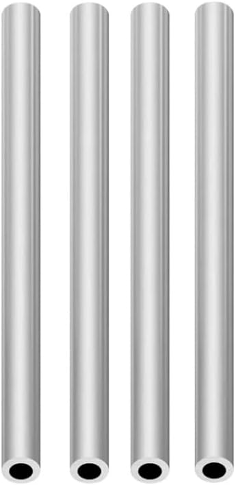 Lmeil 1/3/5/10 unidades 304 Tubo capilar redondo de aço inoxidável 250 mm 500 mm de comprimento Tubo reto sem costura