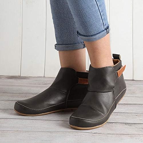 Mulheres botas de vaqueira de vaqueira larga bezerro vintage inverno botas de tornozelo macio respirável tênis ocidental botas de