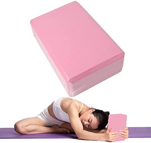 Blocos de ioga de espuma de Bairong | Tijolos de ioga de suporte suave com não deslizamento | Treino de pilates, alongamento, meditação, estabilidade de tijolo de alta densidade, acessórios de fitness adj