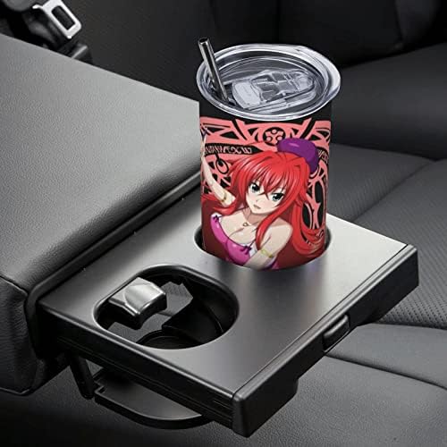 UOGEEP Anime High School DXD Aço inoxidável caneca de café com tampas e palhadas canecas de vácuo de parede dupla Viagem Copo