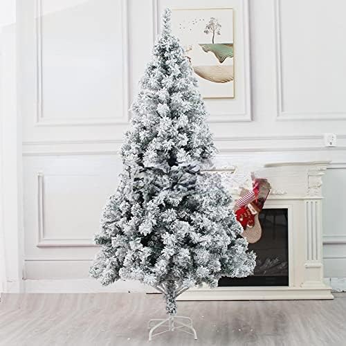 Axlezx Christmas White Flocked Christmas Tree Simulation Simulation Falling Snow Christmas Tree Feed Cedar Tree Janela Decoração Árvore