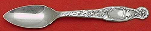 Heraldic com badejo de prata de prata esterlina 5 talheres antigos