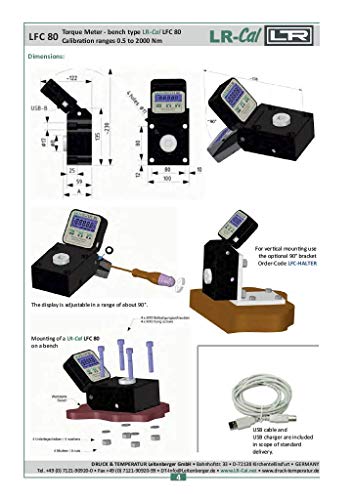 LR-CAL LFC 80 TORQUE DIGITAL METER