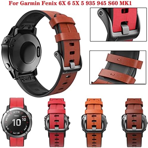 Buday 22 26mm Quickfit Watch Strap para Garmin Fenix ​​Fenxi 7 7x Banda Substitua a pulseira de relógio