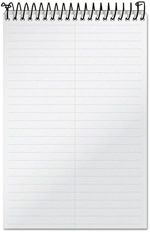 TOPS Caderno de negócios classificado com registro, 8,5 x 5,5 polegadas, tampa de plástico transparente, papel de 20 libras,