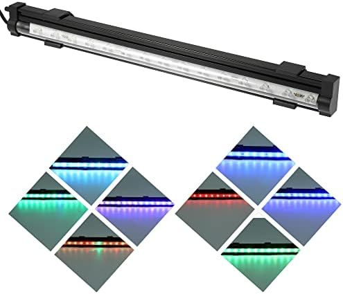 Vocoste Aquarium Light Light, Full Spectrum Fish Tank Light, 15 contas leves, 3W, 14 polegadas, colorido