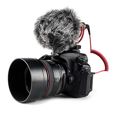 TRS de 3,5 mm para TRS Fio de cabo de cabo TRS para Canon, Nikon e outras câmeras com macacão de microfone de 3,5 mm, compatível com videomicro, sem fio Go II, MovO, GoPro Pro com adaptador de microfones e outros microfones externos