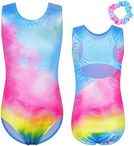 Baohulu Ginástica Leotards para meninas Jóias brilhantes