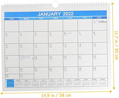 TOFFICU 1PC 2022 2022 Livro de calendário em branco No bloco de parede gigante calendário calendário calendário calendário