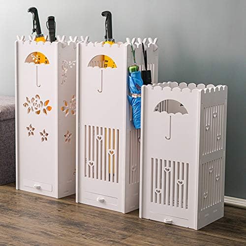 WXXGY Umbrella Stand Rack Home Office Novo balde de guarda -chuva de plástico com bandeja de gotejamento do tipo gaveta longa e curta Rack de armazenamento/estilo2