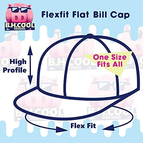 Tem garotos emo beijando? - FlexFit 6210 Chapéu de Bill Flat estruturado | Boné de beisebol bordado para homens e mulheres