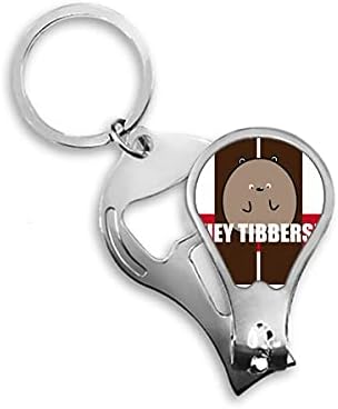 Hey tibbers Art Deco Fashion Fingnail Clipper Cutter abridor de teclas Chain Scissor