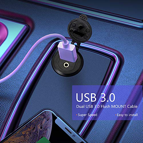 Sinloon USB 3.0 e 3,5 mm Mount Flush Cand