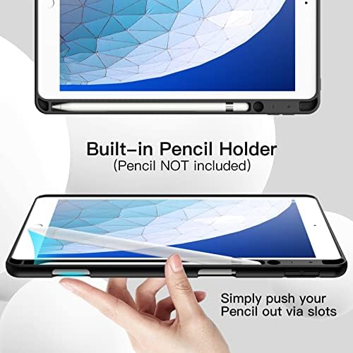 Jetch Case for iPad Pro 10,5 polegadas e iPad Air 3 com porta-lápis, tampa de comprimido fino com TPU macio de volta,