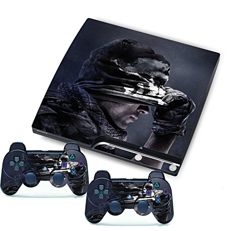 PS3 Skins Cod Call of Duty GhostDecals Tampa de vinil para PS 3 e controladores