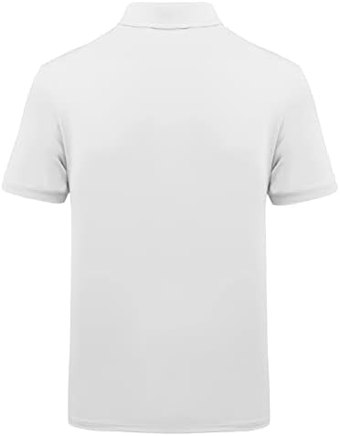 V valanch masculino americano Falg Polo Camisas de manga curta Desempenho Patriótico Camisa de golfe engraçada