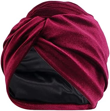 Capa Cancer Cap Hair Hat Hat Turban Muslim Wrap Women Sconef Bonnet Cabeça Baseball Caps de lã Chapéu
