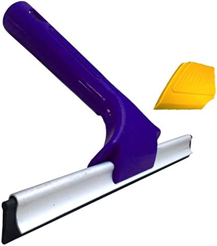 VVividt Handheld para todos os fins de borracha Squeegee, incluindo raspador de janela multiuso amarelo