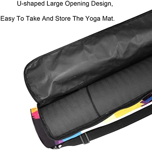 Bolsa de tapete de ioga, coruja Linha de zoológico Cool Cor de ioga transportadora de tapete de ioga Full-Zip Yoga Mat