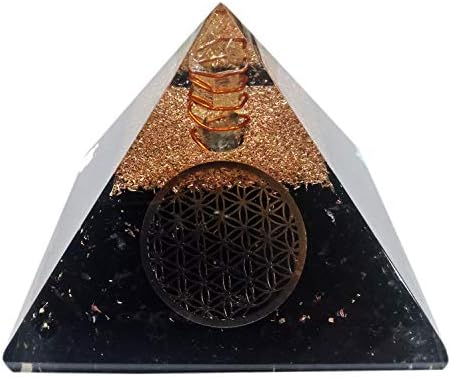 Orgono Pirâmide grande Gerador de Energia de Cristal Turmalina Cura de Meditação de Proteção EMF