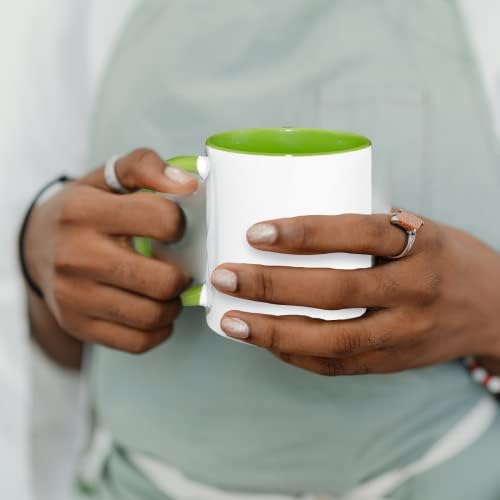 Sr.R sublimação em branco Canecas de café em cerâmica com lava -louças com caneca de cor verde e manusear a caneca de xícara de xícara para água de chá de leite, 11 onças, conjunto de 36