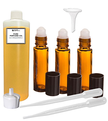 Grand Parfums Perfume Oil Set - Compatível com Invictus for Men Type - Nossa interpretação, com roll em garrafas e ferramentas